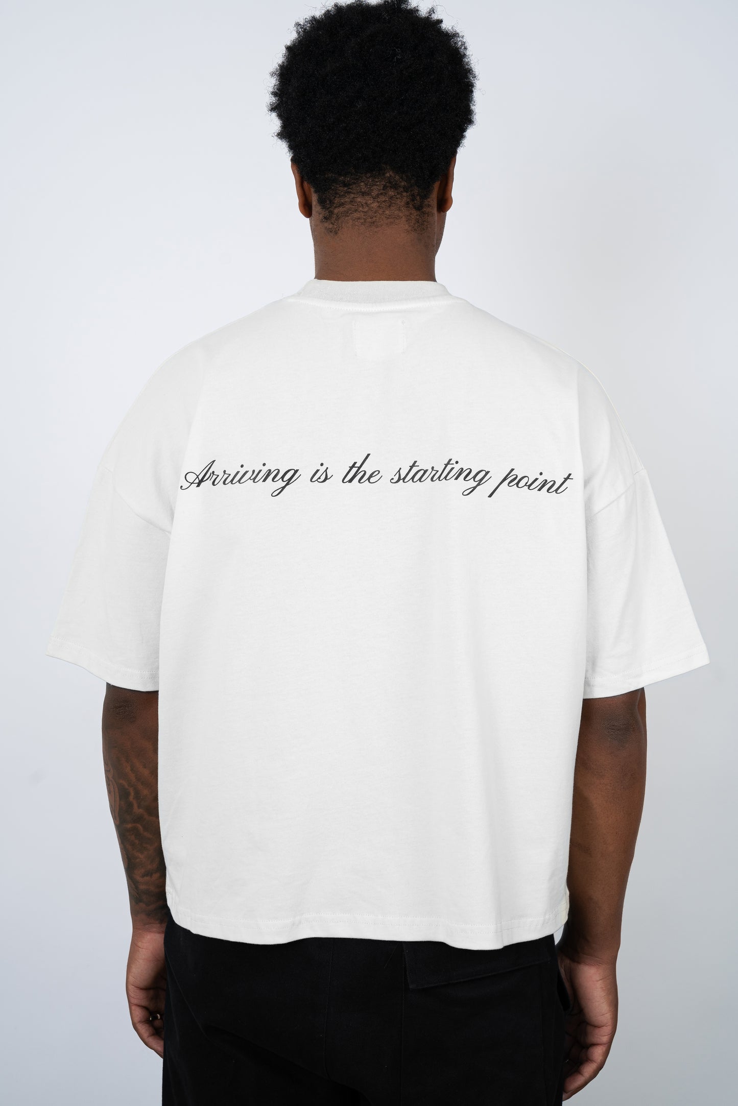 WHITE "Arriving" Tee